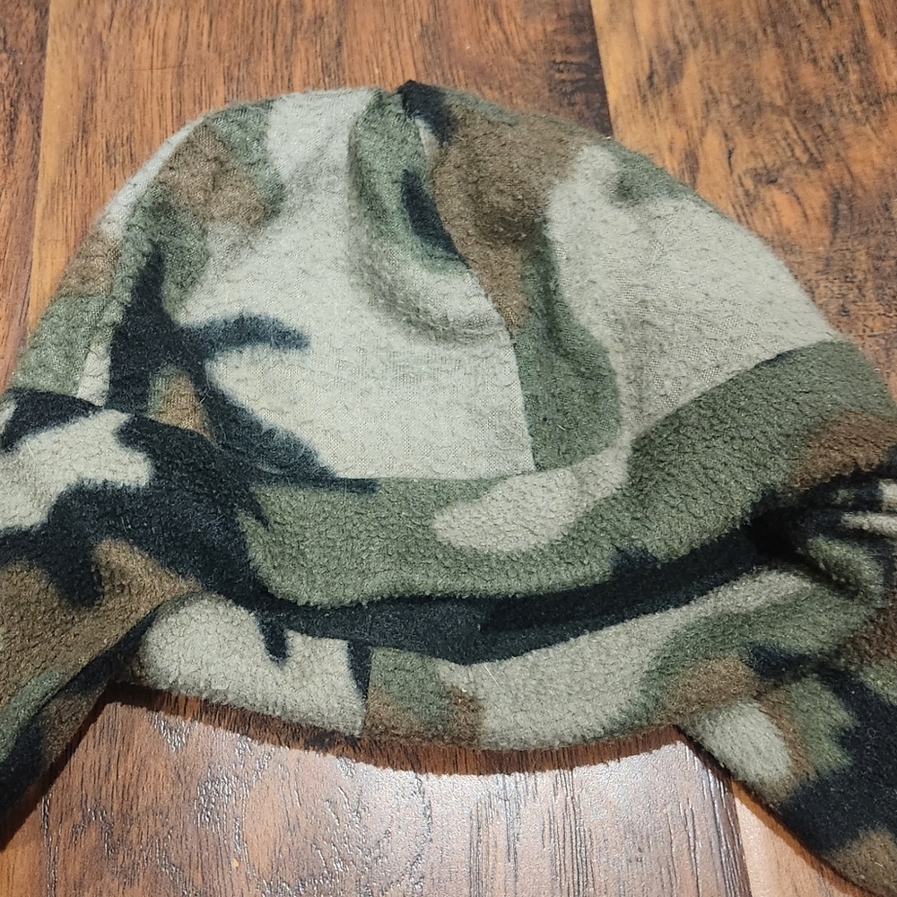 handmade camo child trapper hat
